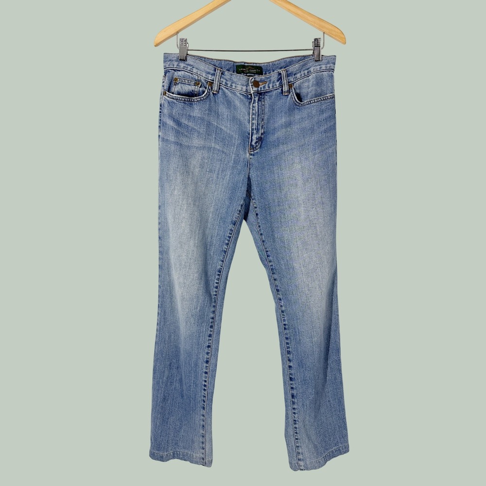 Lauren Ralph Lauren Cotton Light Wash Classic Straight Jeans Women's Size 10